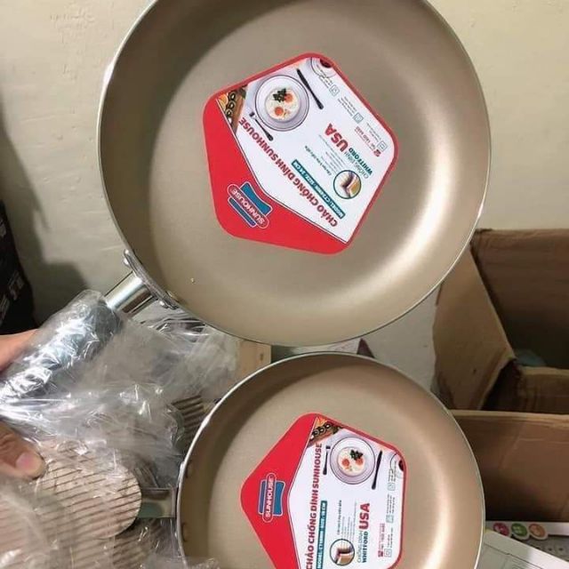 Set 2 chảo sunhouse 18cm và 24cm