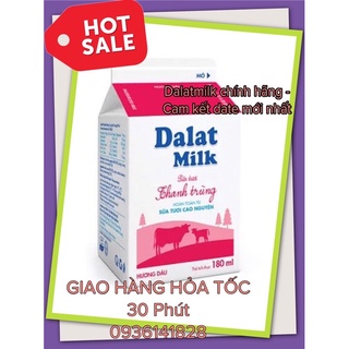 Sữa thanh trùng dâu tây Dalatmilk 180ml