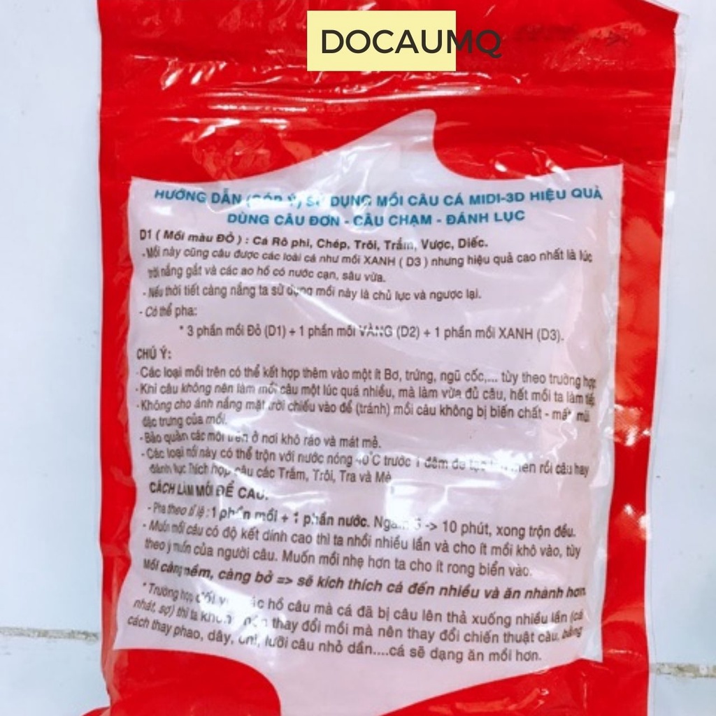 Mồi câu cá D1 D2 D3 Định Đồng Diều MI-DI