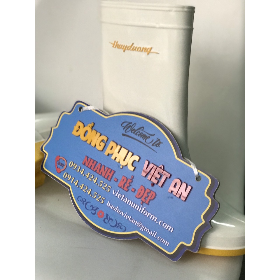 Ủng cao su lội nước  Thùy Dương đế vàng dẻo cao cấp thẳng đứng  không xiên vẹo hàng đẹp thật 100% | BigBuy360 - bigbuy360.vn