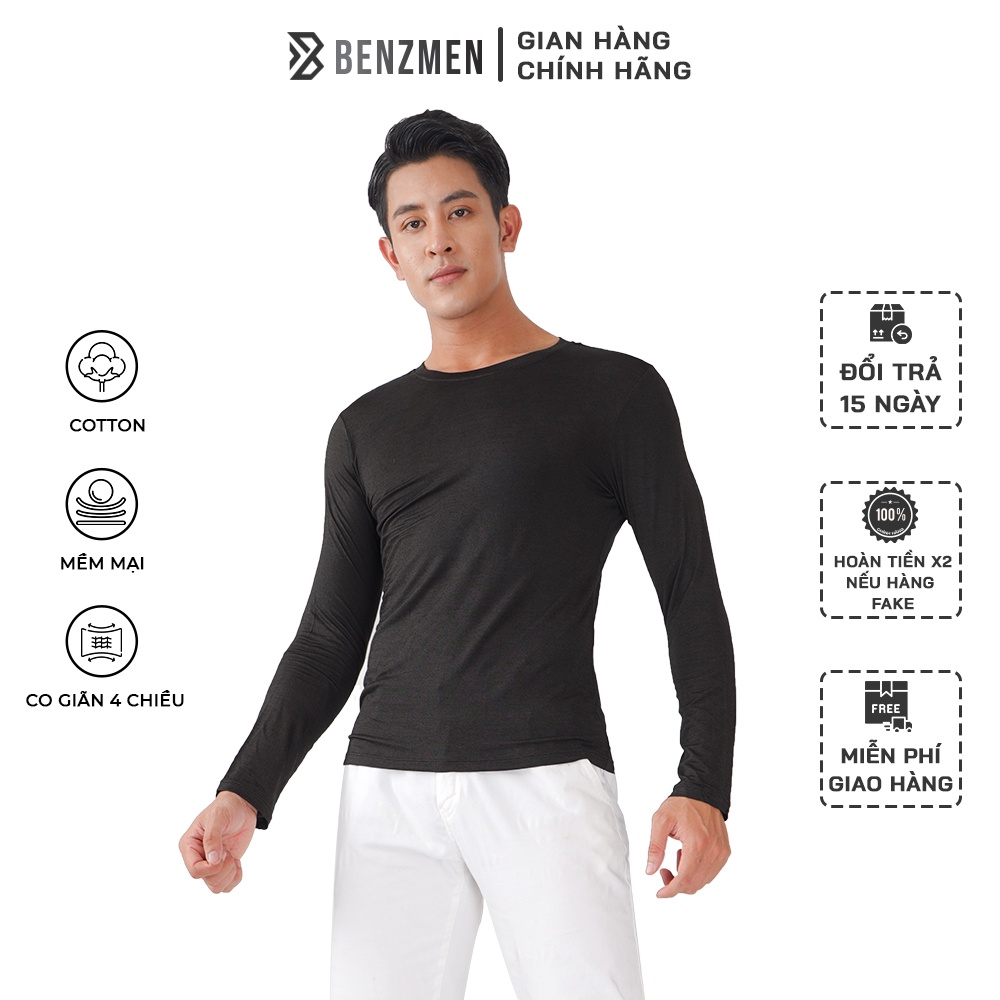 Áo thun dài tay giữ nhiệt nam Kwin cao cấp, mềm mại thấm hút hạn chế tích điện - KLT004W8 - Hàng mới về
