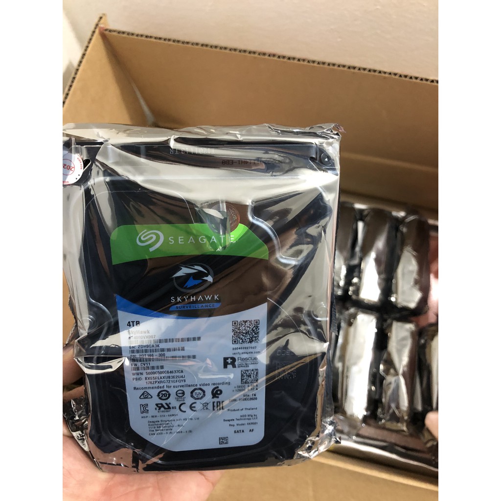Ổ cứng HDD SEAGATE SKYHAWK™ ST4000VX Chính Hãng Bảo hành 36 tháng | BigBuy360 - bigbuy360.vn