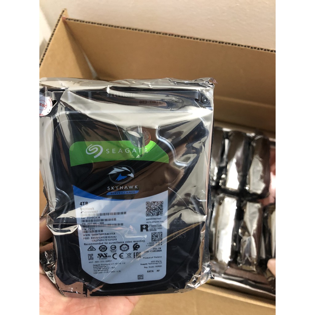 Ổ Cứng HDD SEAGATE SkyHawk (Surveillance) 4TB - 64MB Cache - 5900RPM