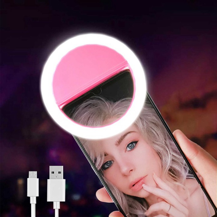 Đèn selfie hỗ trợ chụp ảnh cực đẹp,Đèn vòng LED GOOJODOQ có kẹp hỗ trợ chụp ảnh selfie cho điện thoại Taiyoshop6