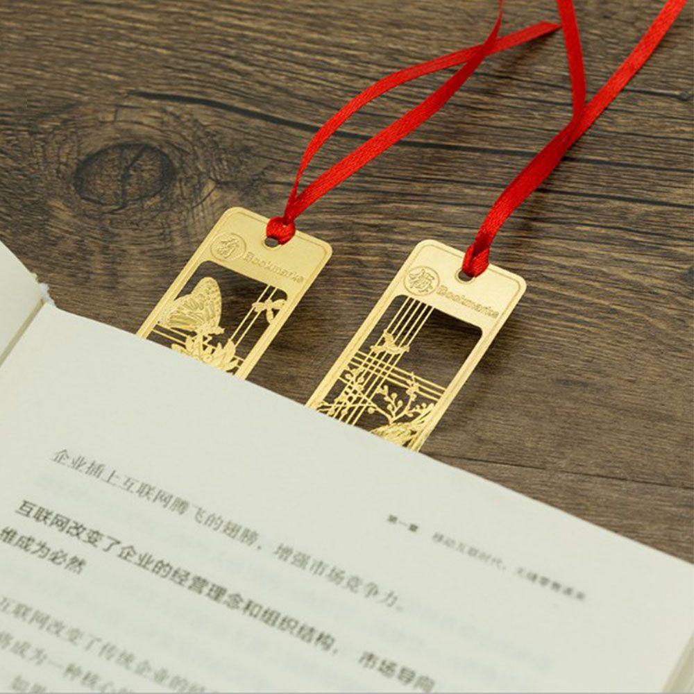 Thẻ Đánh Dấu Trang Sách Bằng Kim Loại Phong Cách Vintage