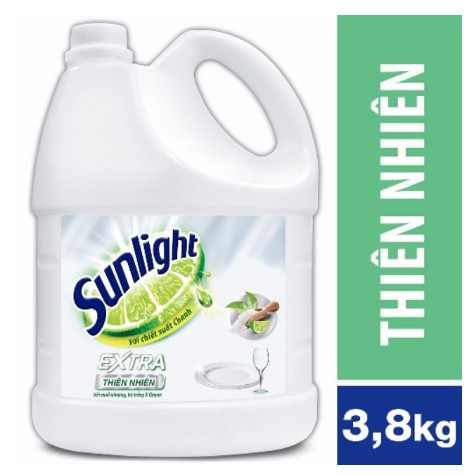 Nước rửa chén Sunlight hương thiên nhiên can 3,8kg