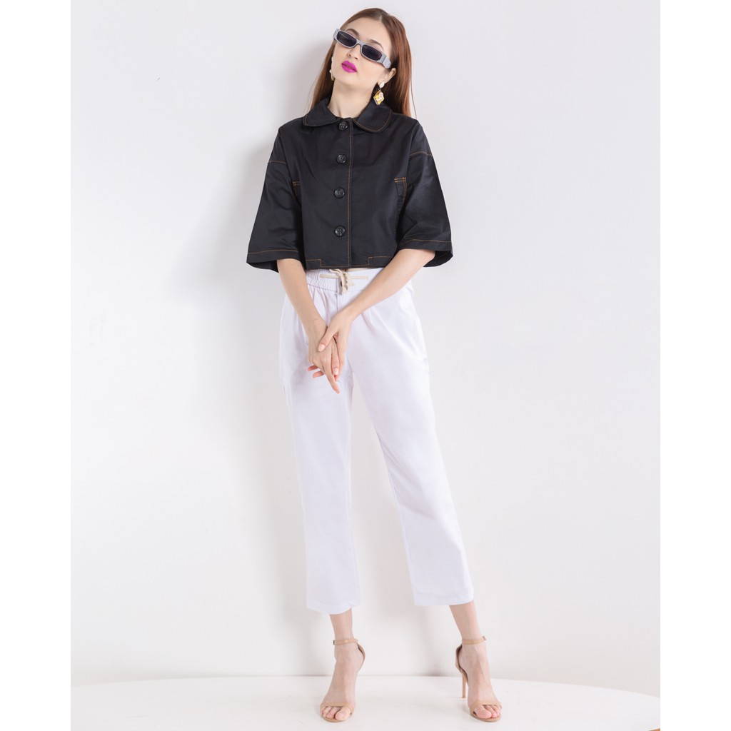 Quần baggy màu trắng J-P Fashion 19005156