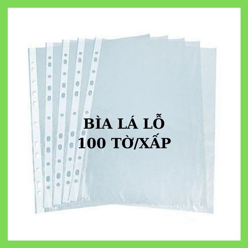 BÌA LÁ LỖ XẤP 100 TỜ, BÌA LÁ GIÚP BẠN LƯU TRỮ HỒ SƠ