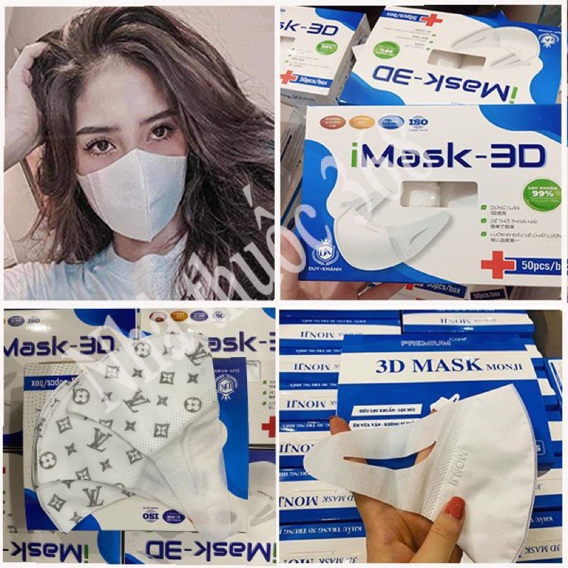 Hộp 50 chiếc khẩu trang 3D mask Duy Khánh iMask