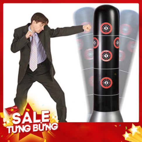 [FREE SHIP] Bao Trụ Đấm Bốc Tự Cân Bằng – PURE BOXING - 160cm – Đường Kính 48cm - Tặng Kèm Bơm Hơi