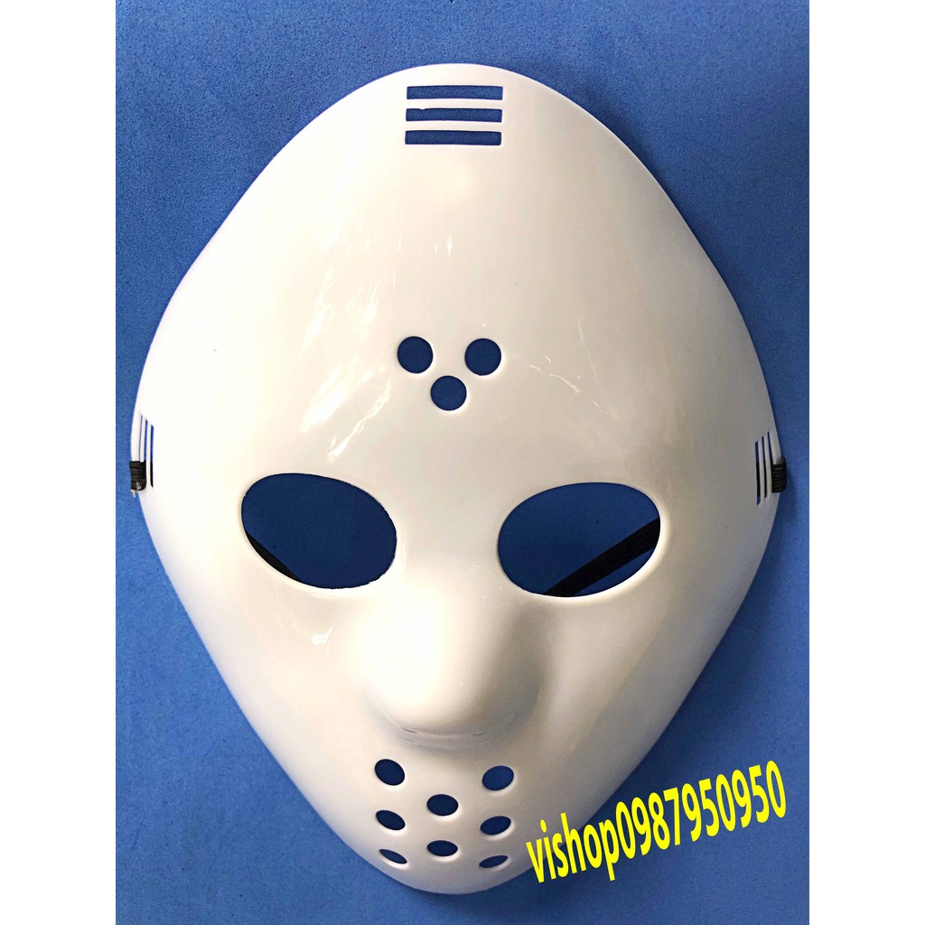 Mặt nạ Jason hóa trang Halloween leegoal Màu Trắng Lỗ tròn giá rẻ