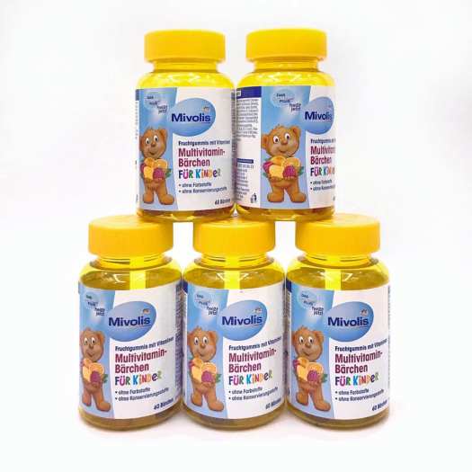 Kẹo gấu Mivolis bổ sung Multivitamin hộp 60 viên Hàng Đức