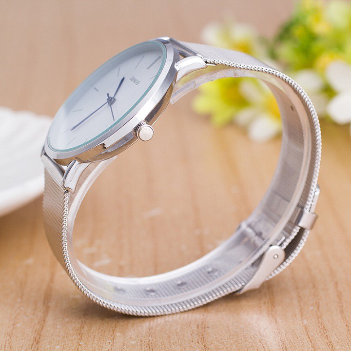 Đồng Hồ Nam GENEVE JAPAN C7125 Máy Siêu Mỏng Dây Thép Mành Cao Cấp