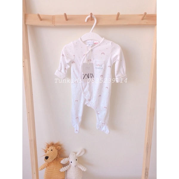 Body cotton sleepsuit ZA.RA cực đẹp sz 1m-6/9m