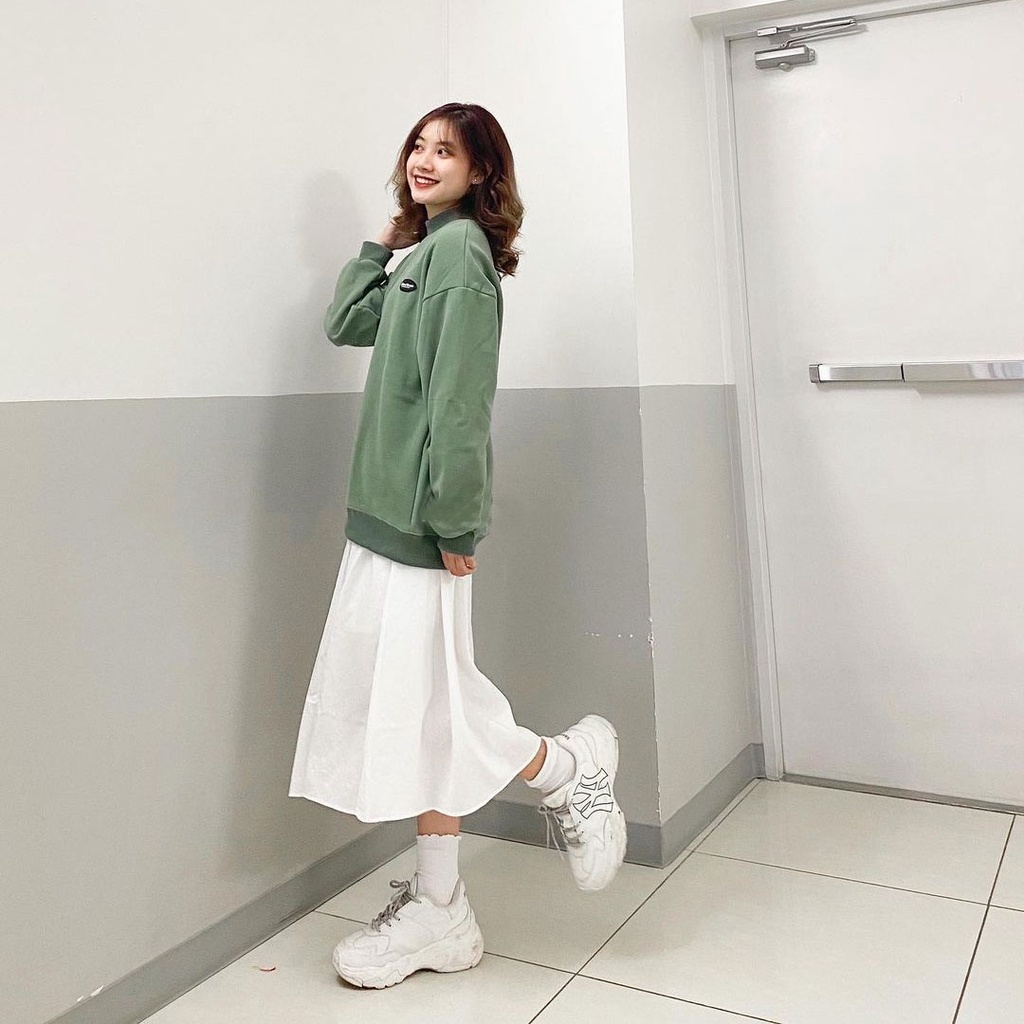 Chân váy dài trắng Ulzzang có lớp lót trong - chất vải đũi Hàn nhẹ nhàng, mềm mại - cạp chun co giãn thoải mái | BigBuy360 - bigbuy360.vn