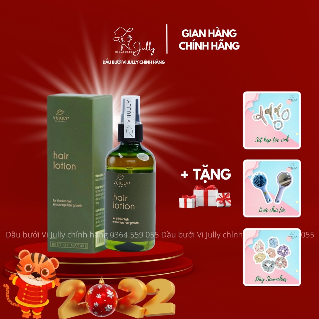 Tinh dầu bưởi Vi Jully ⚡MUA 2 TẶNG QUÀ XINH⚡️ giảm rụng, kích mọc tóc, dài tóc chính hãng chất lượng