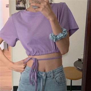 [SẴN] Áo croptop thun ngắn tay Ulzzang Quảng Châu ATC77