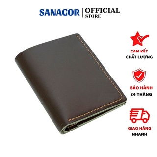 Ví Nam Mini Da Bò Handmade Nhỏ Gọn Kiểu Đứng Thời Trang Chính Hãng Sanagor | VI03