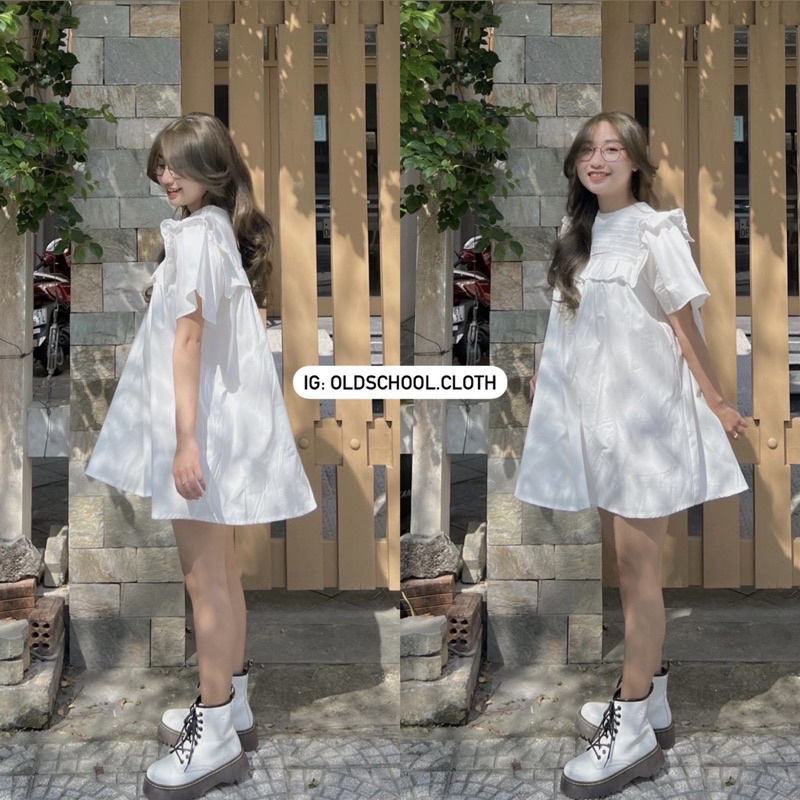 ĐẦM BABYDOLL TAY LOE (ảnh thật/video)