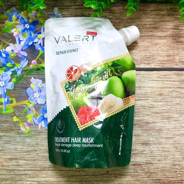 Hấp dầu bưởi collagen Grapefuit Valert cho tóc khô hư tổn 500ml