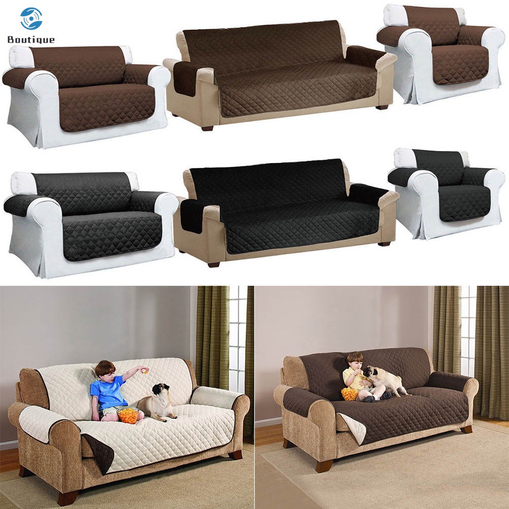 ✿♥▷ Quilted Sofa Arm Chair Settee Pet Protector Slip Cover Furniture Cushion Throws