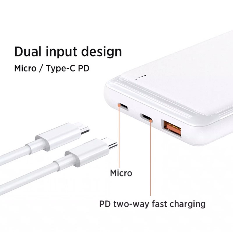 Pin Dự Phòng Joyroom PD + QC3.0 18W 10.000mAh Type C in/out D-QP182