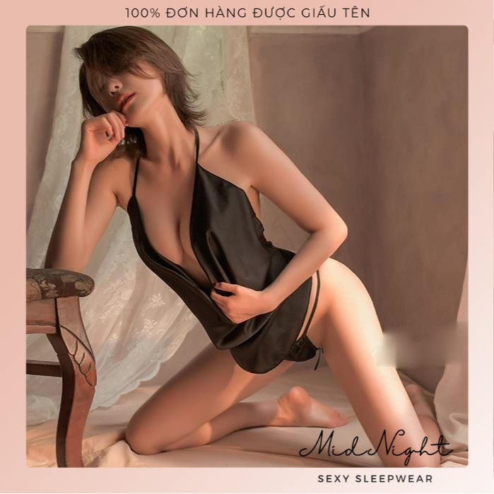 Váy Ngủ Sexy Có Dây Thắt Eo Lụa Satin Gợi Cảm Cho Cô Nàng Nóng Bỏng - Bộ Đồ Ngủ Đồ Lót Khiêu Gợi Cho Nàng Mid Night Sexy | BigBuy360 - bigbuy360.vn