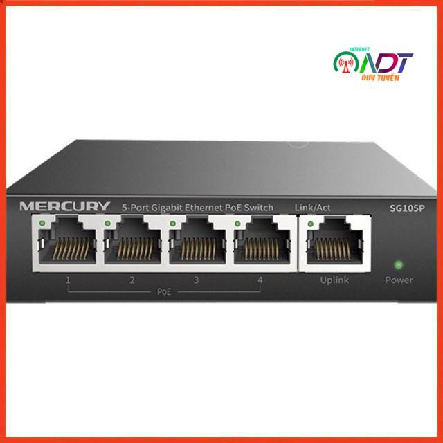 🇻🇳 Switch POE 65W af/at Fast FSG105PL / Mercury SG105PL Gigabit , CẤP NGUỒN POE Wifi , Camera