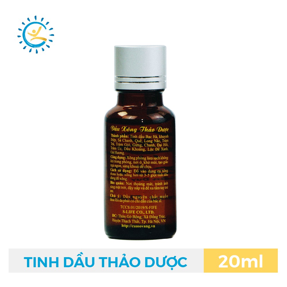 Tinh dầu thảo dược Cửa Sổ Vàng 20ml, tinh dầu kháng siêu vi, phù hợp cho cả mẹ bé