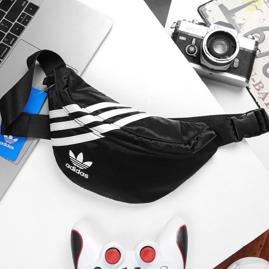 Túi Đeo Chéo Nam A.didas Thời Trang Cao Cấp Đen, Túi Bao Tử Đựng Điện Thoại, Đeo Hông Đi Chơi Tiện Lợi
