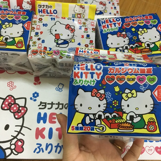 Gia vị rắc cơm thập cẩm Hello Kitty Nhật Bản