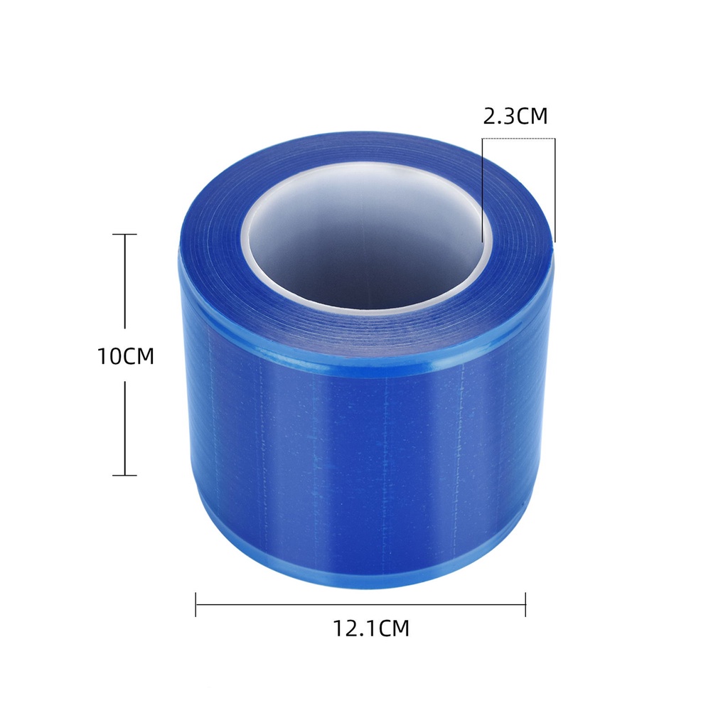 Cuộn 1200 Miếng Phim Bảo Vệ Hình Xăm Chống Nước Chống Bẩn Màu Xanh Dương Dùng Một Lần