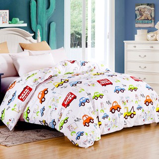 Vải may chăn ga áo gối,gối ôm khổ 2m35 hình xe hơi