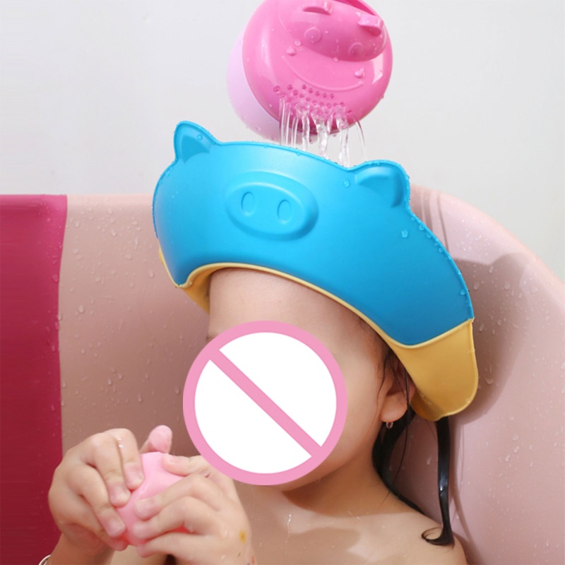Mũ Tắm Bảo Vệ Đầu Chống Nước Có Thể Điều Chỉnh An Toàn Cho Bé