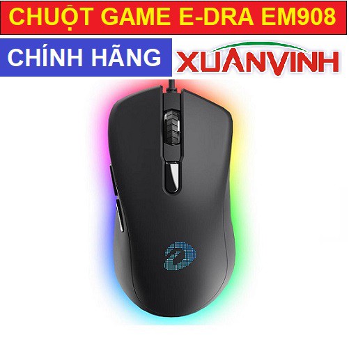 Chuột Gaming DareU EM908 LED RGB Bravo Sensor - Chính Hãng Mới 100%