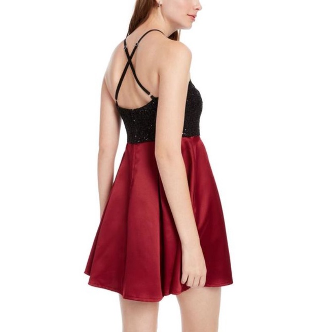 Đầm xoè công chúa phối ren VNXK đầm tiệc cưới màu đỏ đô burgundy cổ yếm tùng phồng xoè tầng xuất khẩu dư xịn