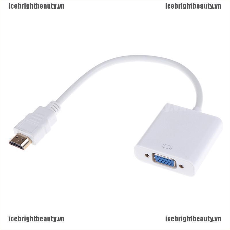 Ice 1pcs Hdmi To Vga Converter Adapter Hd 1080p White | BigBuy360 - bigbuy360.vn