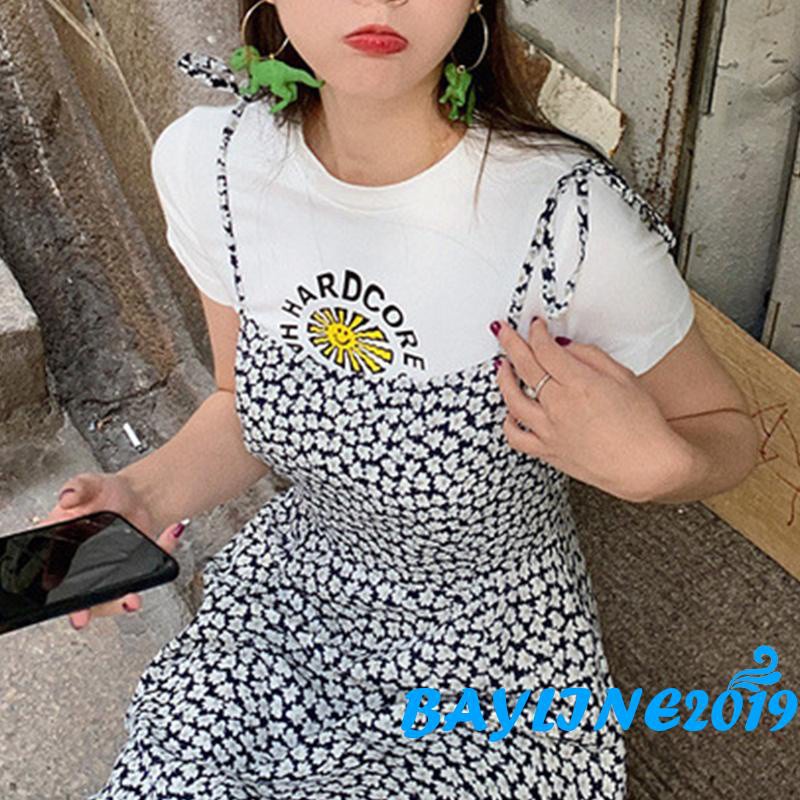 Áo Thun Lửng Tay Ngắn Thời Trang Dành Cho Nữ