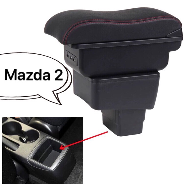 Hộp tỳ tay theo xe Mazda 2