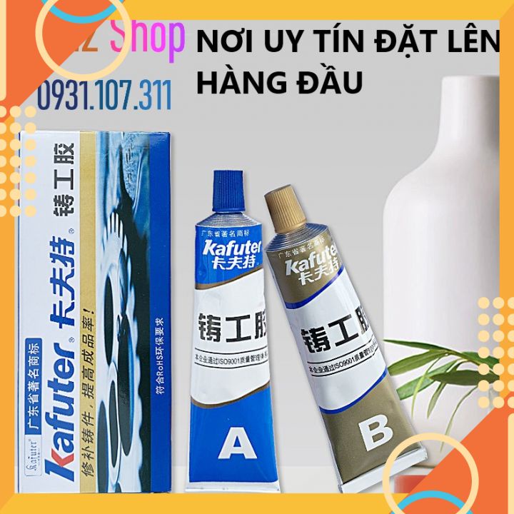 Keo dán sắt 2 thành phần AB, có khả năng chịu nhiệt tốt siêu bền, siêu chắc - Keo chuyên dụng vá vết thủng, nứt kim loại
