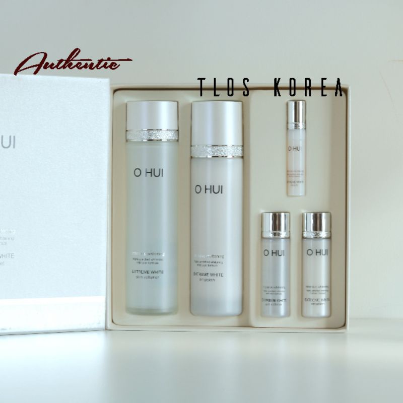 [Thanh lý] Bộ Ohui Trắng Ohui Extreme White Set to - Nước Hoa Hồng, Sữa Dưỡng Trắng Da, Giảm Nám, mờ thâm