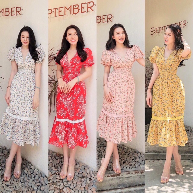 Đầm hoa thiết kế