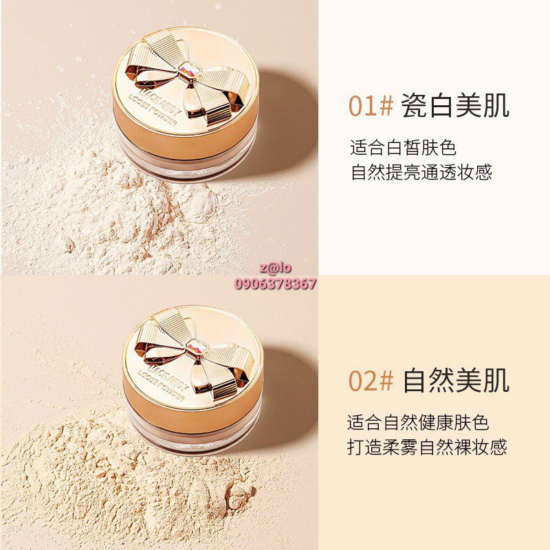 Phấn phủ bột trang điểm Mack Andy Nơ Vàng Đính Đá Siêu xinh | BigBuy360 - bigbuy360.vn