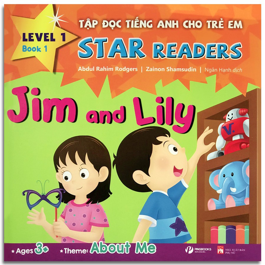 Combo Bộ 6 Cuốn Sách Tập Đọc Tiếng Anh Cho Trẻ Em - Star Readers - Song ngữ Việt - Anh