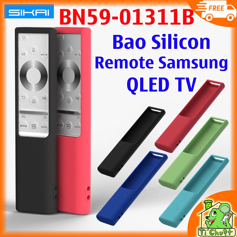 [Cho Remote Kim Loại NetFlix] Ốp Dẻo Silicon Bọc One Remote Samsung Smart TV BN59-01311 loại có dãy nút NetFlix