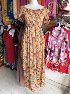 ĐẦM MAXI HOA - VOAN LỤA