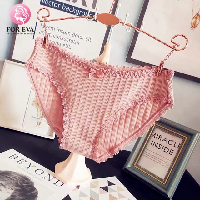 Quần chip tăm gân nơ siêu đẹp kháng khuẩn rx11