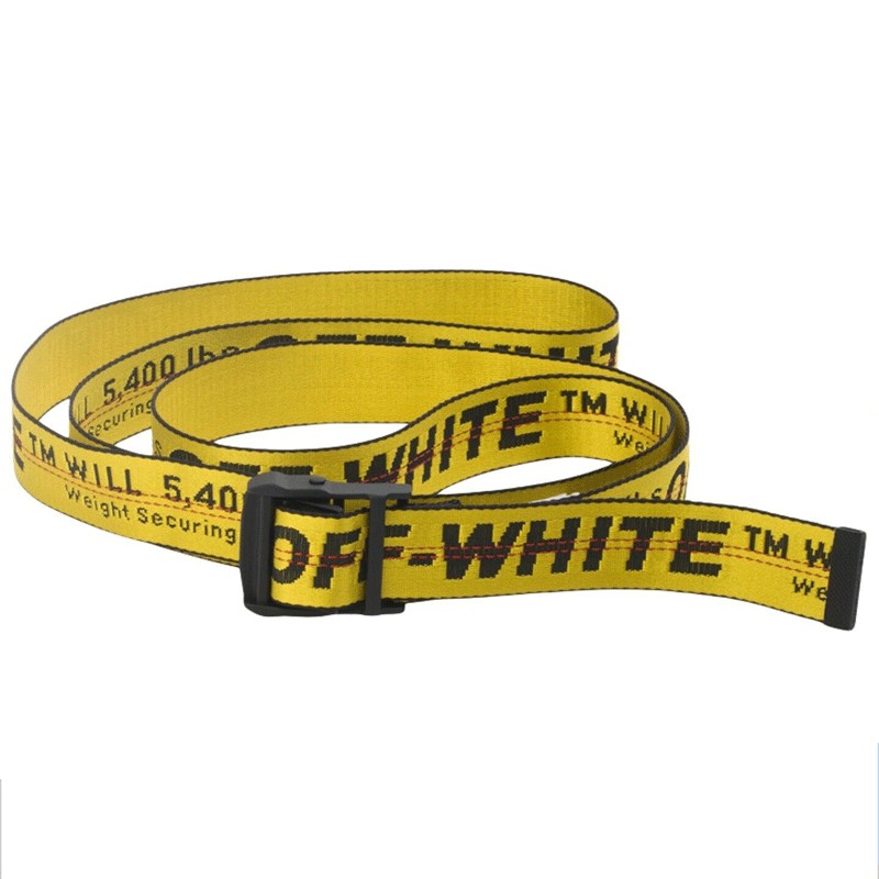 OFF-WHITE BELT - Thắt Lưng Vải Canvas Trang Trí Chữ Off White Cá Tính