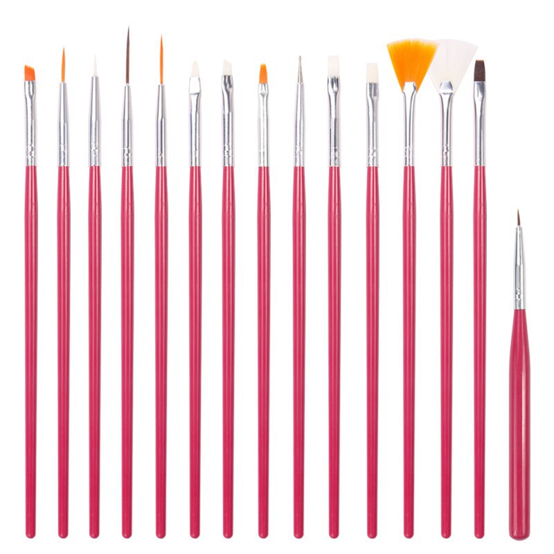 Set 15 cọ vẽ trang trí móng tay đa dụng
