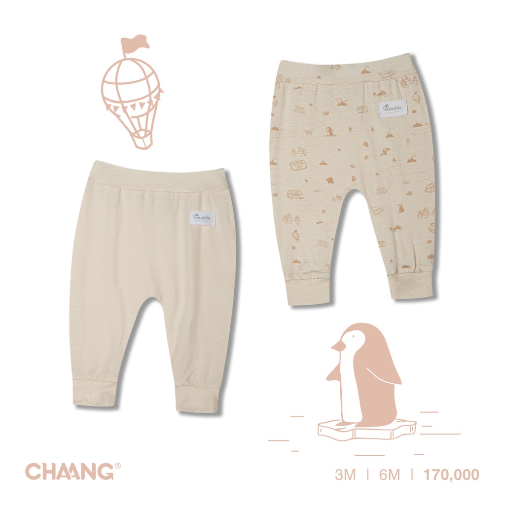 Chaang Set quần dài Jungle nhiều màu cho bé sơ sinh AW2021D16